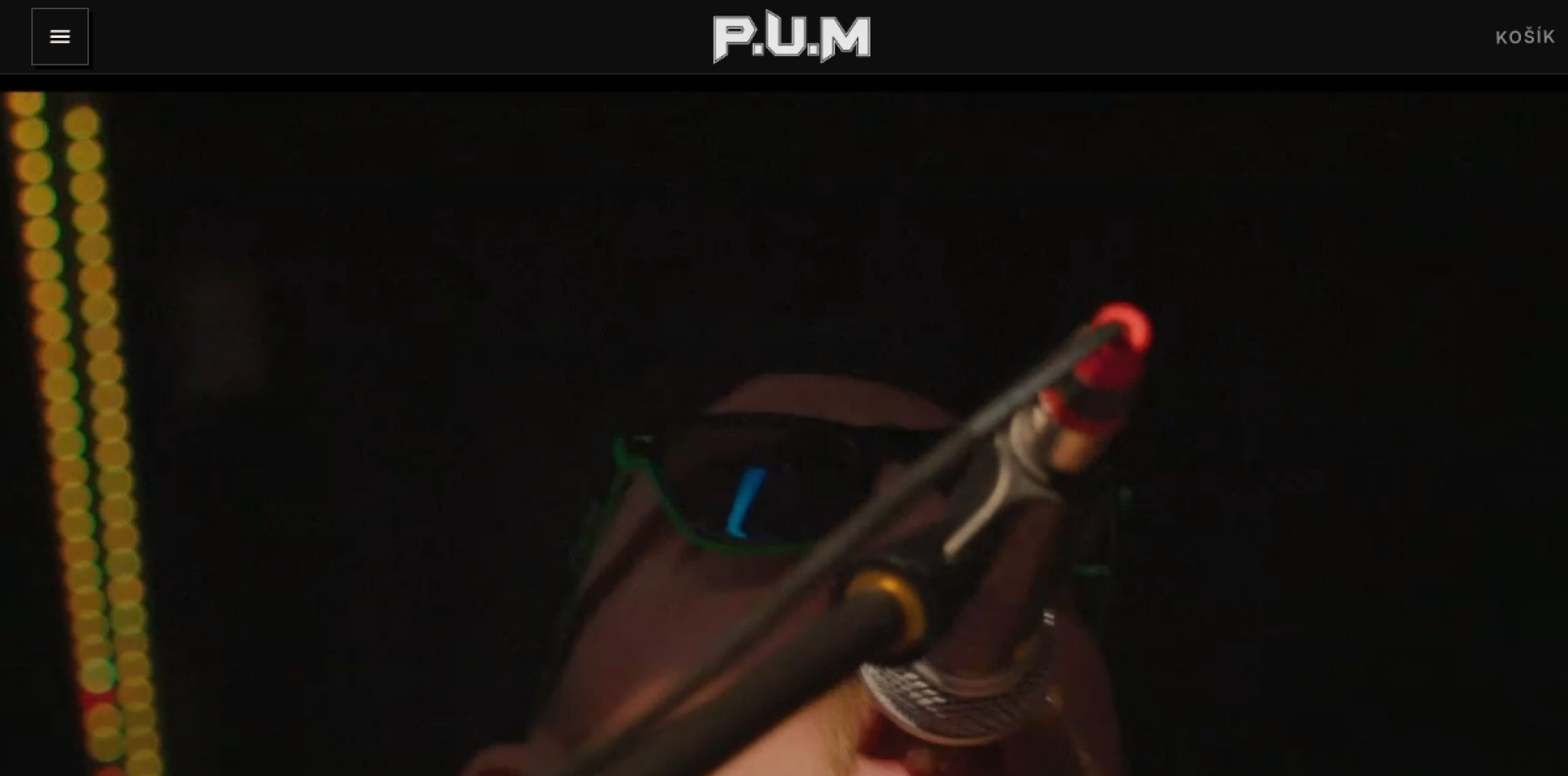 Náhled úvodní stránky www.pum-band.cz